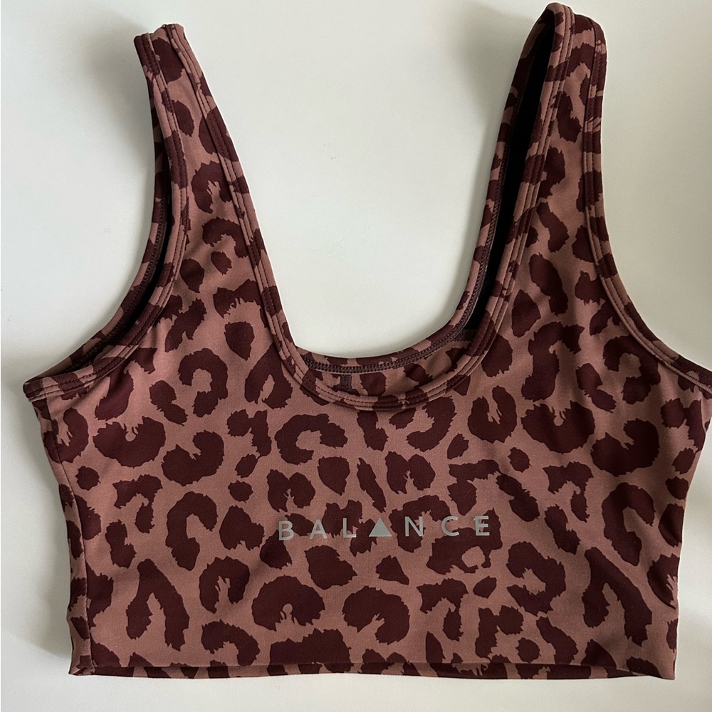 Balance Athletica Kingdom King Cheetah Dusk Sports Bra S